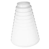 LIFKOME 2 Pièces Diamètre de tuyau de fumée de gamme 7-20cm échappement petit évent Connecteur de conduit pour flux d'air multiplicateur de conduit Plastique blanche