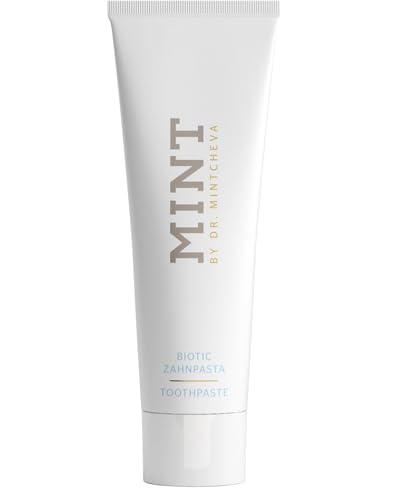 MINT Biotic Zahnpasta 85ml – Antibakterielle Zahncreme mit höchster Reinigungsleistung – ohne Fluorid und Titandioxid – für eine gesunde & gepflegte Mundhygiene - By Dr. MINTCHEVA