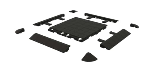 ISABELLA Vorzelt Bodenfliese 50 x 50 cm, Modern, Neutral, Wasserdicht, Kunststoff, Quadratisch...