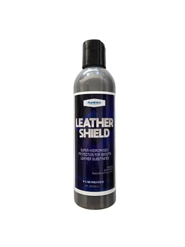 Nanotech Surface Solutions Leather Shield - Leather Conditioner & Sealer - SiO2 & Wax Blend for Use on Car Interiors, Leather Apparel, Shoes, Boots, Bags, Furniture & More - 8 Oz.