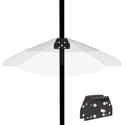 PirateAnt 24inch Squirrel Baffle for Bird Feeder Pole,Made of Transparent Extra Thick Pc Material, Bird Feeder Protection for Outdoor Shepherd's Hooks.