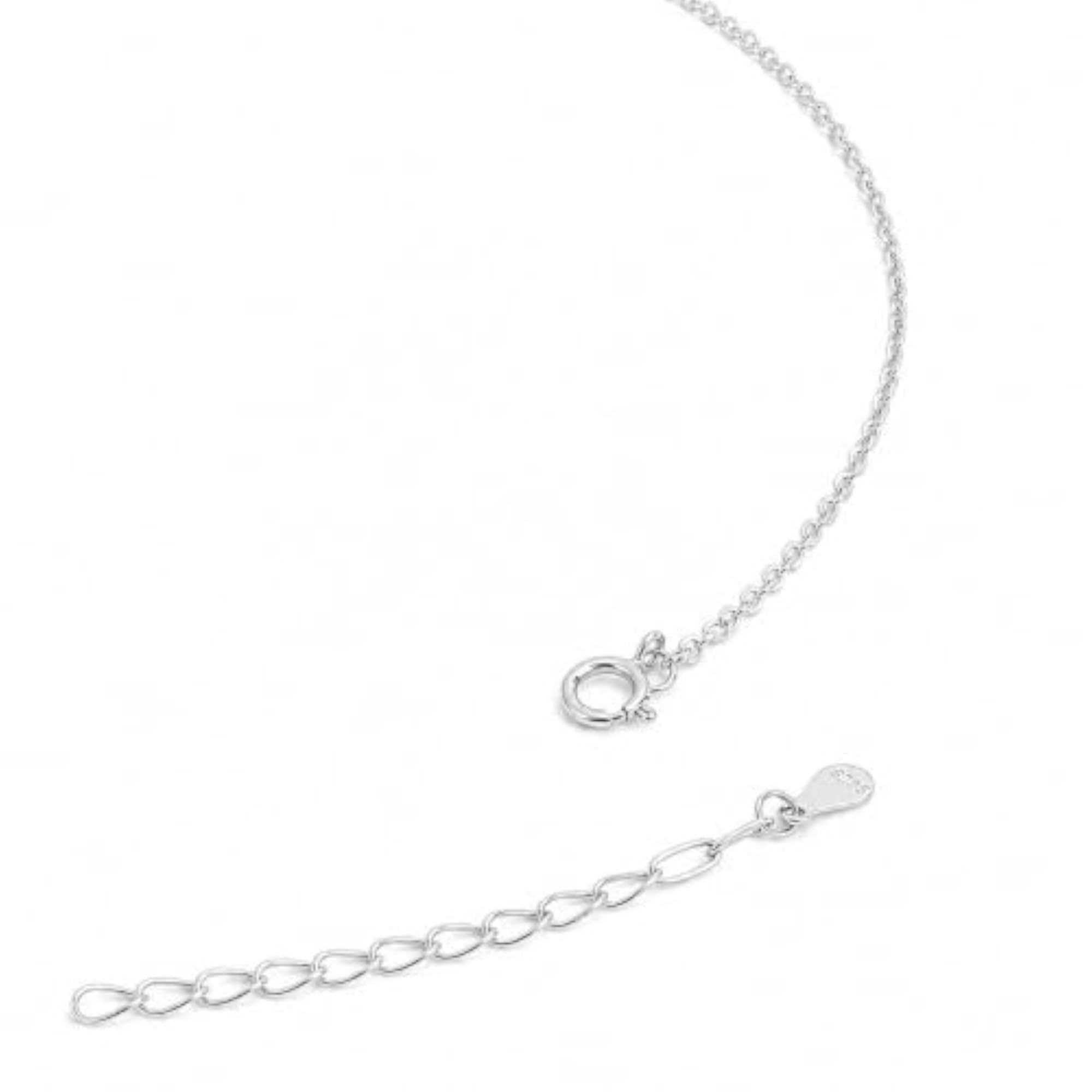 Women's 925 Sterling Silver Radiant Circle Diamond-Look Necklace, Gift Ready
