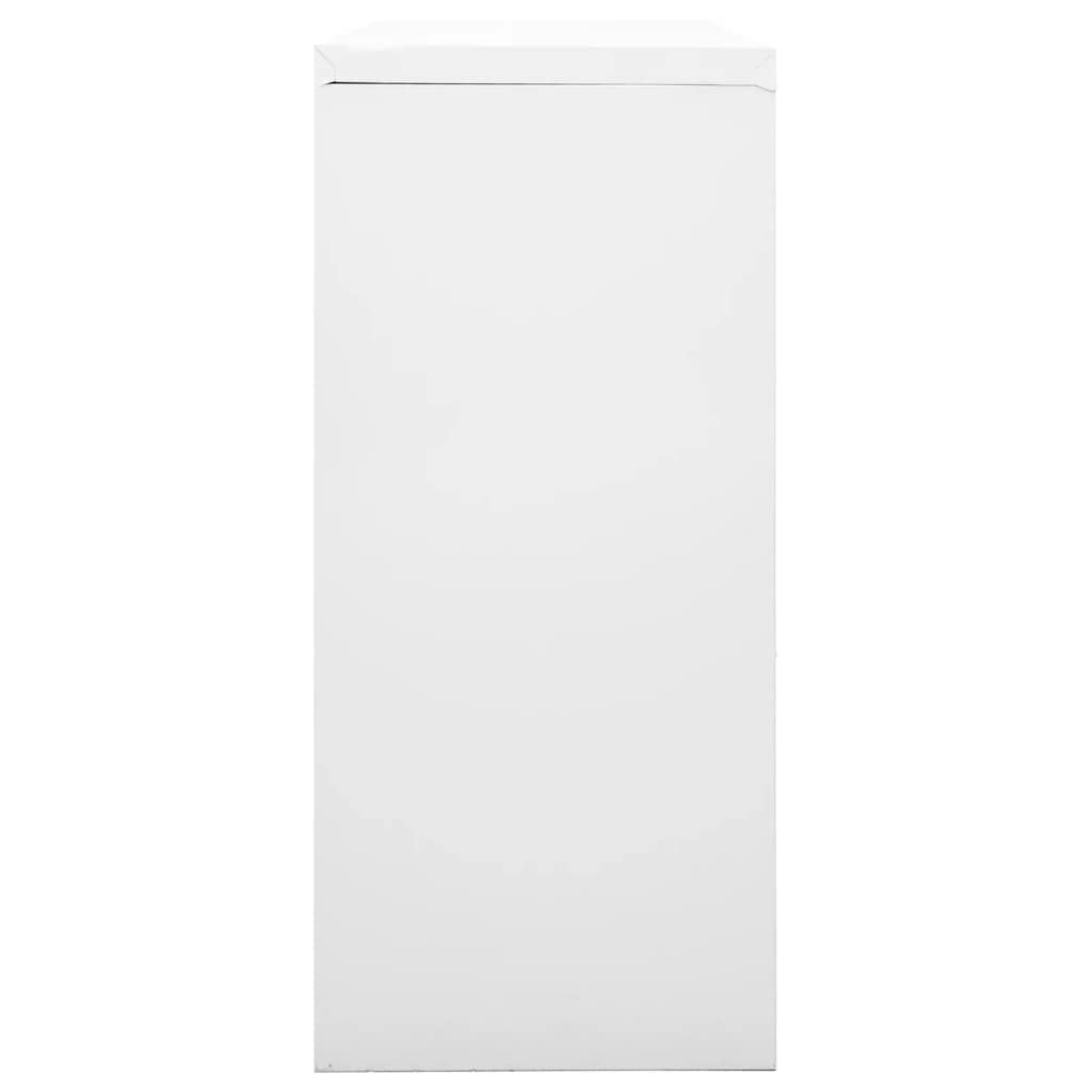 Armadio con ante scorrevoli, in metallo, per aziende, ufficio, scuola, grigio, 90 x 40 x 90 cm