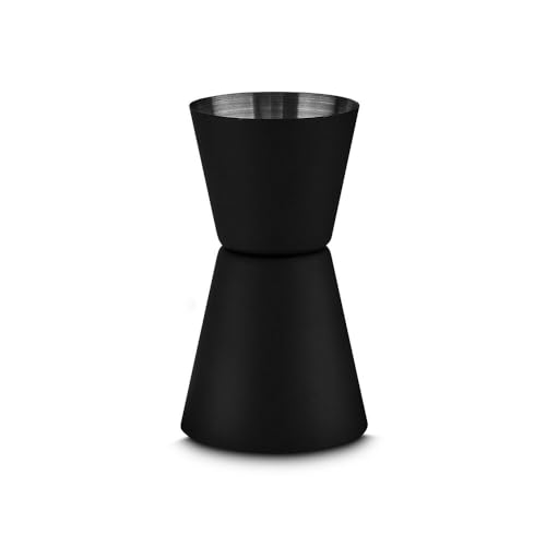 Kit Coqueteleira Aço Inox Preta com Socador Dosador e Pinça 500ml - presente bartender drinks coquet