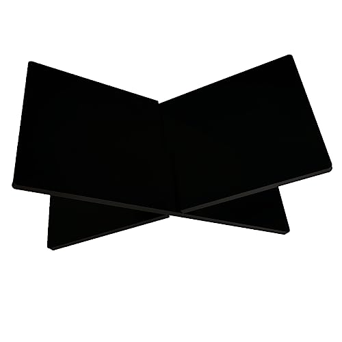 Ritadeshop Acrylic Book Stand Holder Thick Open Book Display Stand (Black, Thickness:8mm)