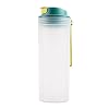 qiaoxiahe Glazen bekers met deksels 550ML enkele laag plastic beker eiwit poeder Shaker Cup sport fitness waterbeker chemie glaswerk keuken (groen, één maat)