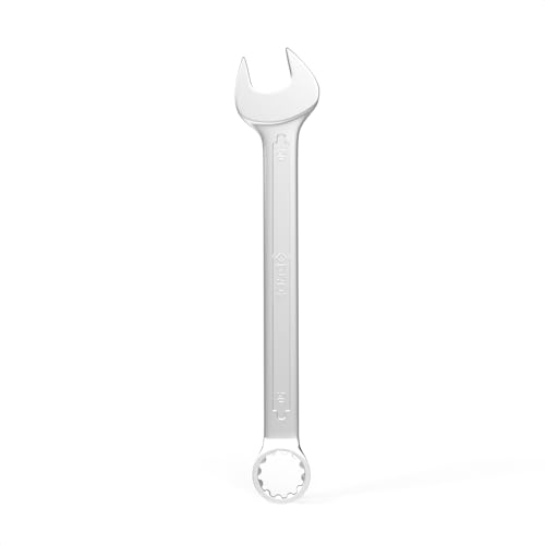 Image of Groz Combination Spanner 50mm, Length 540mm | DIN 3113 Standards | Chrome Vanadium, Matt Satin Chrome Combination Wrench Tool |CSP /DIN /50G