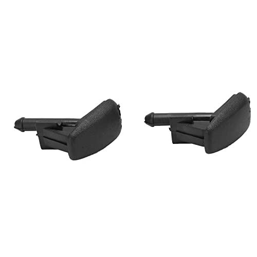 Bujeción de Lavado de Parabrisas, 2 Piezas de Boquilla de Lavabos de Parabrisas de ABS Negro ABS 61601384859 Boquilla de Boquilla de Pulverización del Parabrisas para 318i