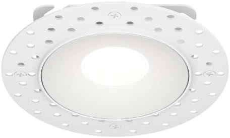 Maxim Lighting 87661WT Crisp - 12W 1 LED Trimless Downlight-1.25 Inches Tall and 3.75 Inches Wide, Finish Color: White