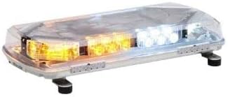 Whelen MC23SF Century Series Mini 23" Split Amber/White Stud Mount