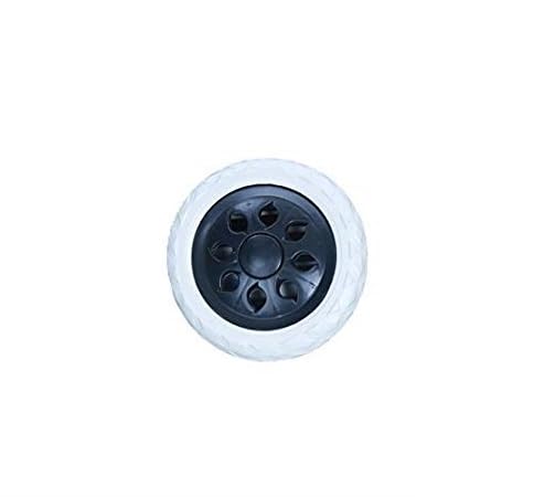 everbest Rubber Replacement Pair of Wheels for Shopping Trolley Bags, Small, Creamy White-picture-51