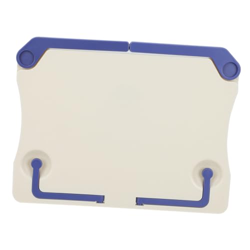 DECORNIJIA 折りたたみ式多機能楽譜スタンド 家用製タブレット対応卓上譜面台 調節可能角で快適読書と演奏支援 ホワイトコンパクト設計