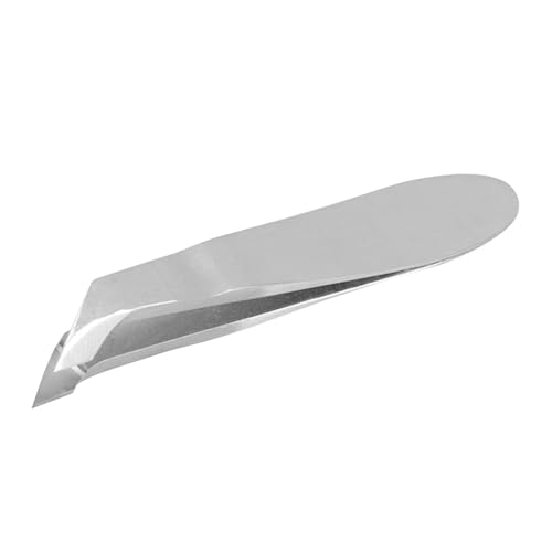 Toyvian Pince à Cuticules Outil Antidérapant en Acier Inoxydable Argentée Professionnelle pour Enlever la Peau Morte, Accessoire Précis et Portable pour Manucure