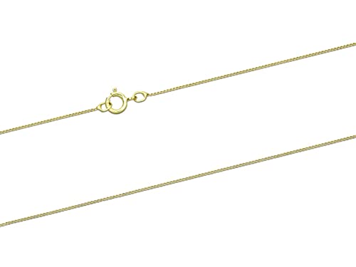 Chaîne à Mailles Gourmette en Or Jaune 9 Carats Largeur 0,55mm - 51cm