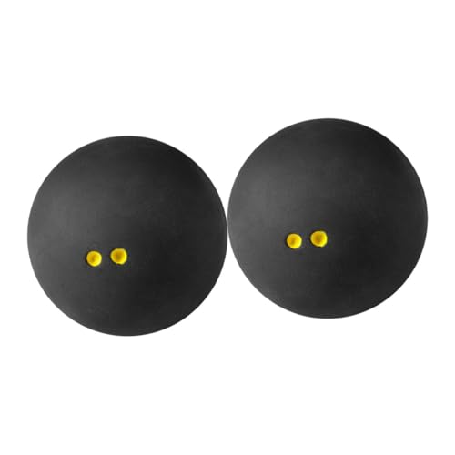 SUPVOX High Elastic Squash Balls 2pcs Mini Racket Ball for Training and Reflexes