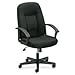 Basyx VL601 Series Managerial Mid-Back Swivel/Tilt Chair, Charcoal Fabric/Black Frame