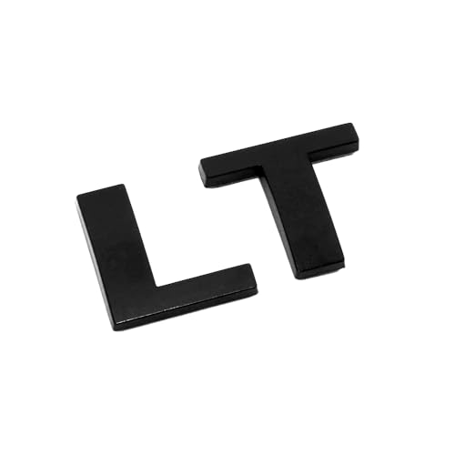 Image of Replacement for 2019-2023 Silverado 1500 Rear Tailgate LT LTZ Letter Logo 3D Emblem Badge Sticker Z71 (Matte Black, LT)