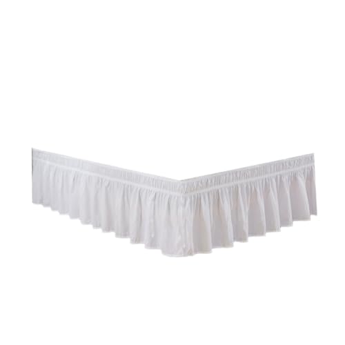 Falda de cama de algodón King Ruffle con acabados de alta costura 2