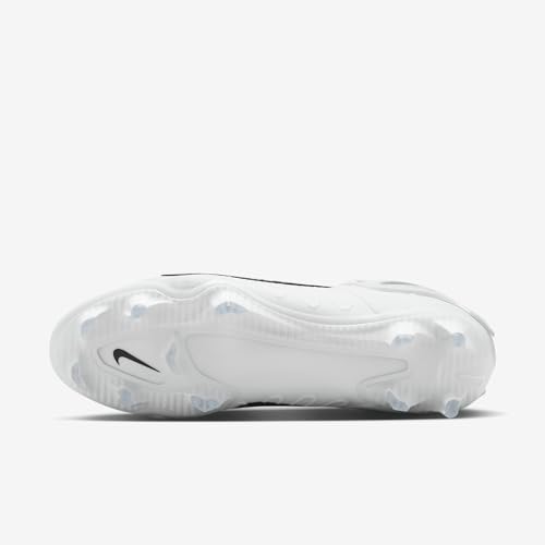 Nike Huarache 9 Elite LAX Lacrosse Cleats (FD0088-101, White/White/Black) Size 13