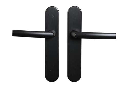 Bricard Pair of Door Handles Osmose 2 7E8082 Matt Black for Interior Keyless Door (Cane Beak) - Image 2