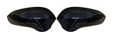 Tapa del Espejo retrovisor del Coche Para Seat Para Leon MK2 Para Ibiza MK4 Para Exeo 3R Cubierta De Espejo Retrovisor Lateral Coche, Puerta Ala(Negro)