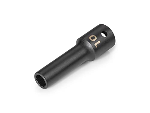 Image of TEKTON 1 /2 Inch Drive x 10 mm Deep 12-Point Impact Socket | SID23310