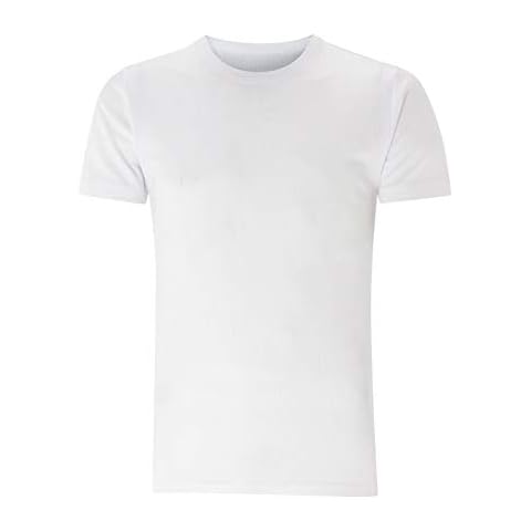 Inspire Me Men's Inner Vest Adults Baselayer Thermal Short Sleeve Warm Winter Ski Vest Top Half Sleeve T-Shirt Underwear Inner Vest Suitable for Indoor Outdoor Work & Travel (White, L) Cover