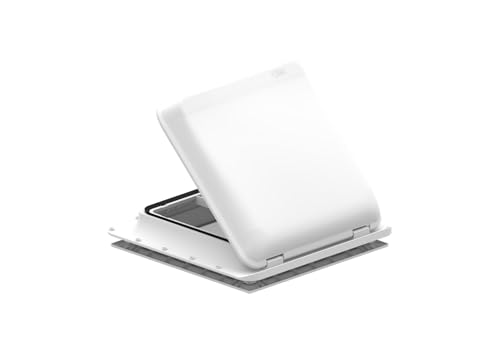 Lanterneau Blanc Fiamma Vent 40x40cm à manivelle pour Camping-Car et Caravane