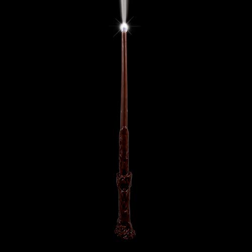 Disguise Harry Potter Light Up Wand, Official Hogwarts Wizarding World Harry Potter Costume Accessory Wand With Illuminating Tip Brown 13.5 Inch Length #TOP1