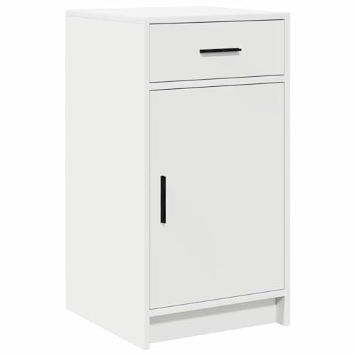 Robusto materiale in legno: la credenza bianca realizzata in legno resistente ai graffi e facile da pulire, in modo che rimanga come nuova anche con l'uso quotidiano in cucina o in ufficio e si abbina facilmente ai mobili esistenti