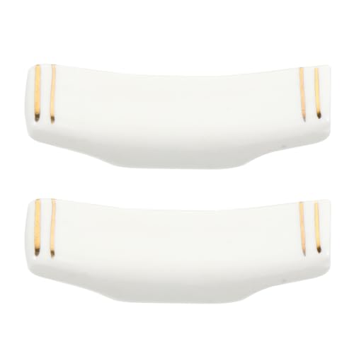 Milisten Repose- Support pour Cuillère et Couteau en Céramique 2 Pièces Blanc Design Simple Pratique Maison Restaurants
