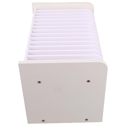 Boîte de rangement téléphone portable en bois blanc contre le désordre