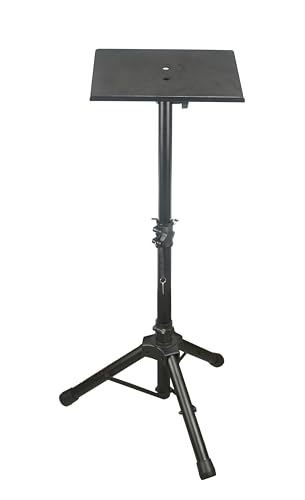Image of Softline Pro Heavy Duty Multipurpose Adjustable Portable Tripod Stand for Workstation Music DJ Projector Mixer Projector Laptop Stand Professional & Height Adjustable (SP-PS003)