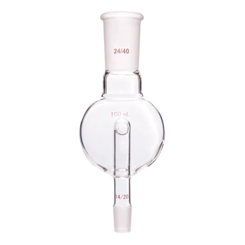 Rotary Evaporators Borosilicate Glass with Standard Taper Outer Upper Joint 24/40 Inner Lower Joint Bump Trap 14/20 100ml