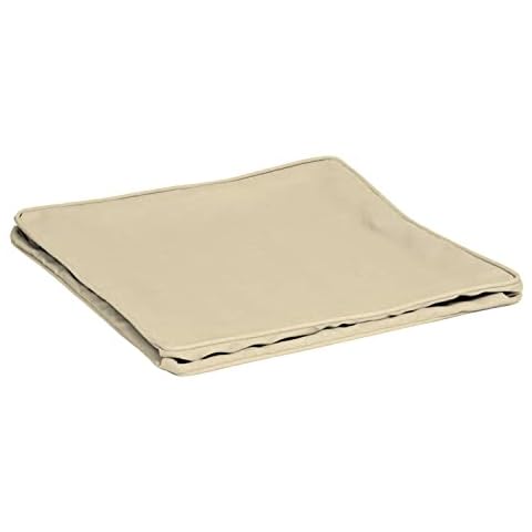 Arden Selections ProFoam 24 x 24 in Outdoor Deep Seat Bottom Cover, Tan Leala Cover