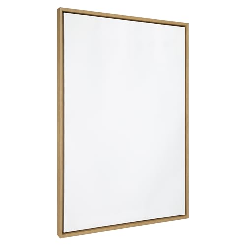 Kate and Laurel Sylvie Blank Framed Canvas Wall Art, 31.5x41.5 Natural, Modern Empty Canvas for Paint-Your-Own Art, Ready to Paint Premium Canvas Already Framed