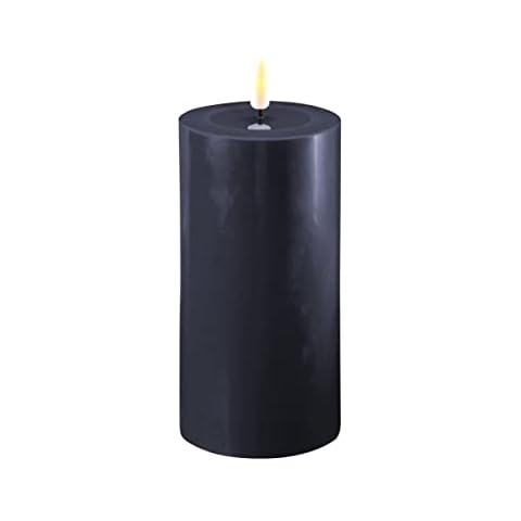Deluxe Homeart Indoor Flameless LED Candle - Royal Blue - with Real Flame™️ Technology - Battery Powered Candle (7.5 x 15 cm) Cover