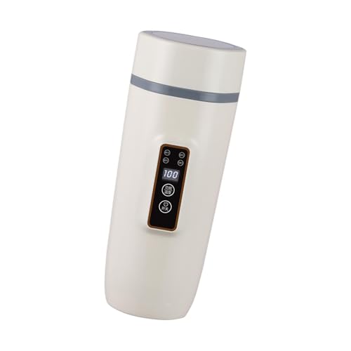 Tetera eléctrica portátil para auto 12V blanca miniatura 6
