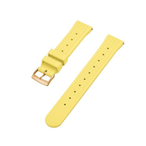 Correa de reloj tipo gofre 20mm caucho fluorado FKM de liberación rápida