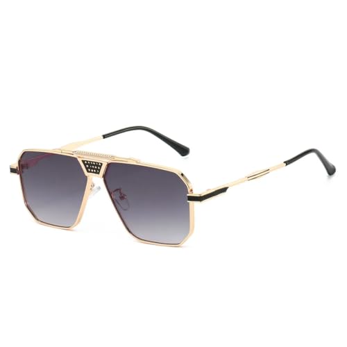 Lunettes de soleil luxe pour hommes : affirmez votre présence avec la monture carrée en métal