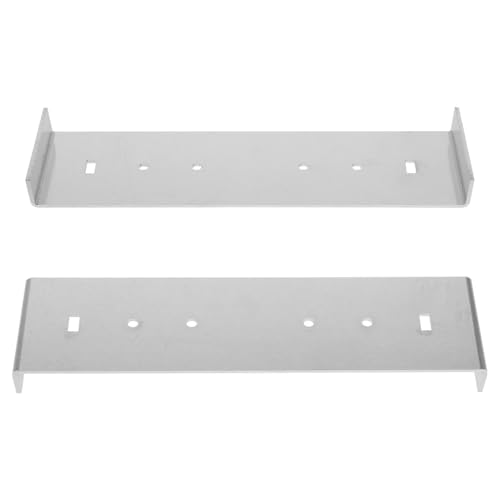 Image of balacoo 2pcs Replacement Metal Mailbox Mounting Bracket Mailbox Mounting Brackets for Floor