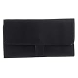 Schwarze PU-Friseurschere, Kamm, Salonschere, Werkzeug, Aufbewahrungstasche, Beutelhalter, tragbarer Hand-Organizer für Stylisten, Friseure, Make-up-Künstler