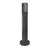 Ventilador Torre 86cm Oscilante 3 Velocidades Super Silencioso Preto - Potente, Compacto e Econômico 220V FIX