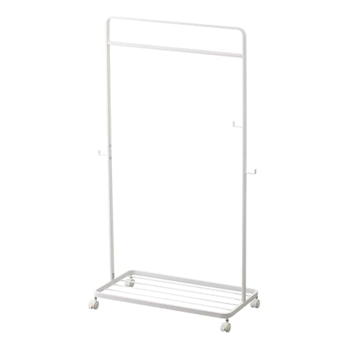Yamazaki Rolling Home Kids Clothes Steel | Coat Rack, One Size, White #TOP8
