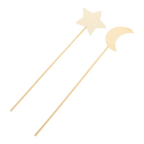 QUMIIRITY 12Pcs Decorative Fairy Wands Blank Wood Sticks for DIY Graffiti Crafts for Birthday Parties Cultural Activities Creative Projects and Festive Decorations