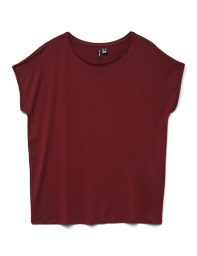 VERO MODA Vmava Plain SS Top Ga JRS Noos, Syrah, L