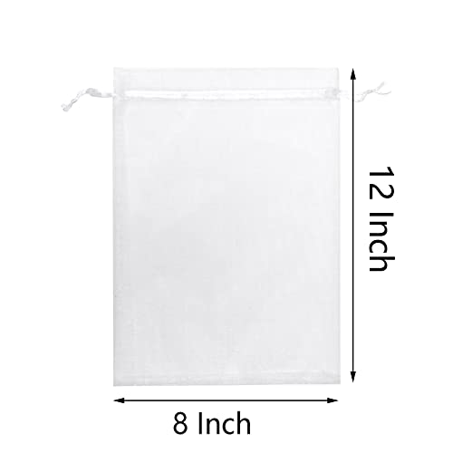 Looksgo 25 Pcs 8X12 Inches Drawstring Organza Bags Wedding Party Favor Gift Candy Toys Makeup Pouches Gift Bag #TOP2