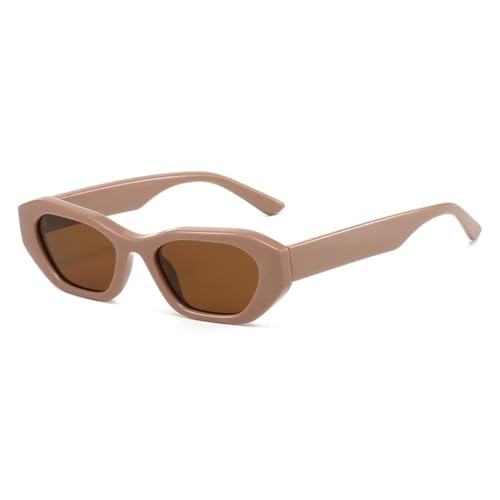 Lunettes de soleil rectangulaires pour femmes avec imprimé léopard rétro et protection UV400
