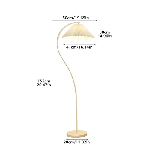 Lámpara vertical moderna blanca con luz suave para interiores 6