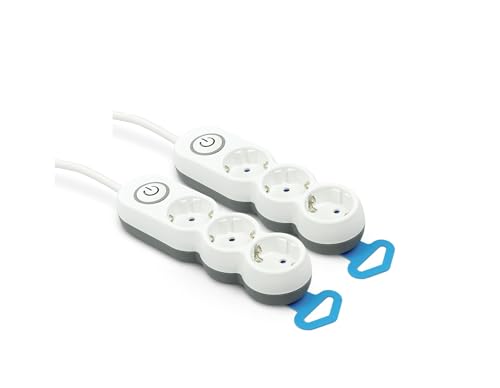 Garza Power Pack de 2 regletas de 3 enchufes
